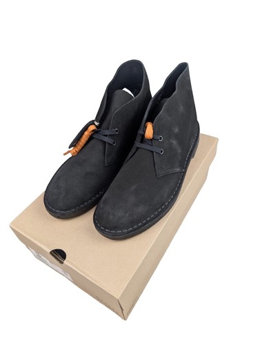 Clarks desert boot black suede - desert,