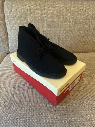 Clarks desert boot blue suede - boot,